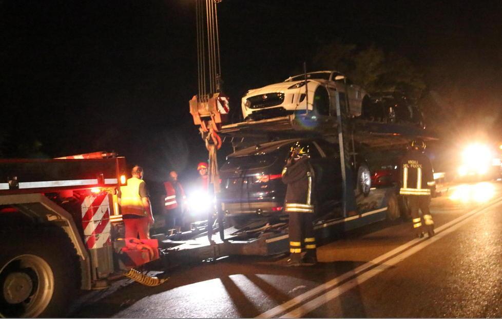 Autotreno perde la bisarca