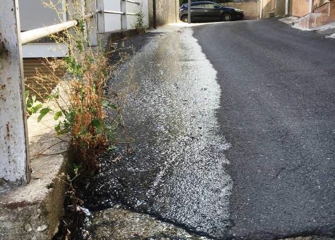 Perdita d’acqua come un fiume