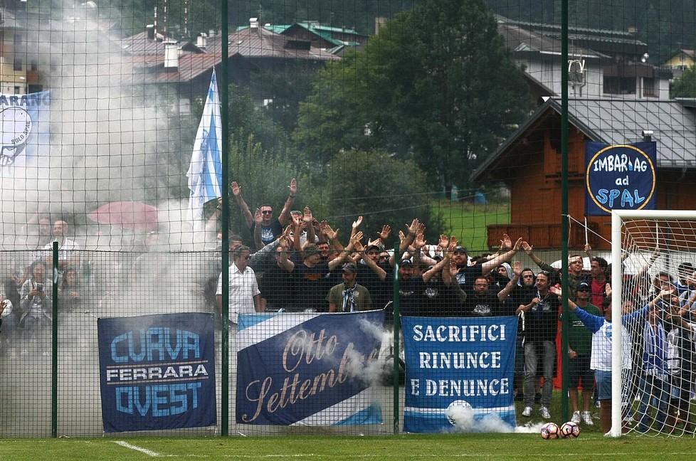 Il Cadore si colora di biancazzurro 
