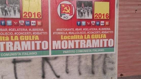 Svastiche sulla sede del Pci di Massarosa
