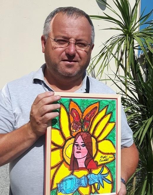 Un quadro dedicato alla ministra Boschi
