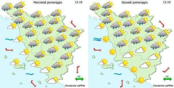 Le previsioni del Lamma