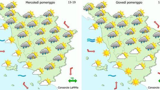 Le previsioni del Lamma