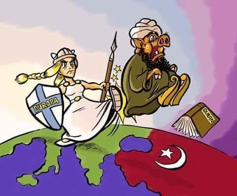 La vignetta postata su Facebook dalla sindaca Ceccardi