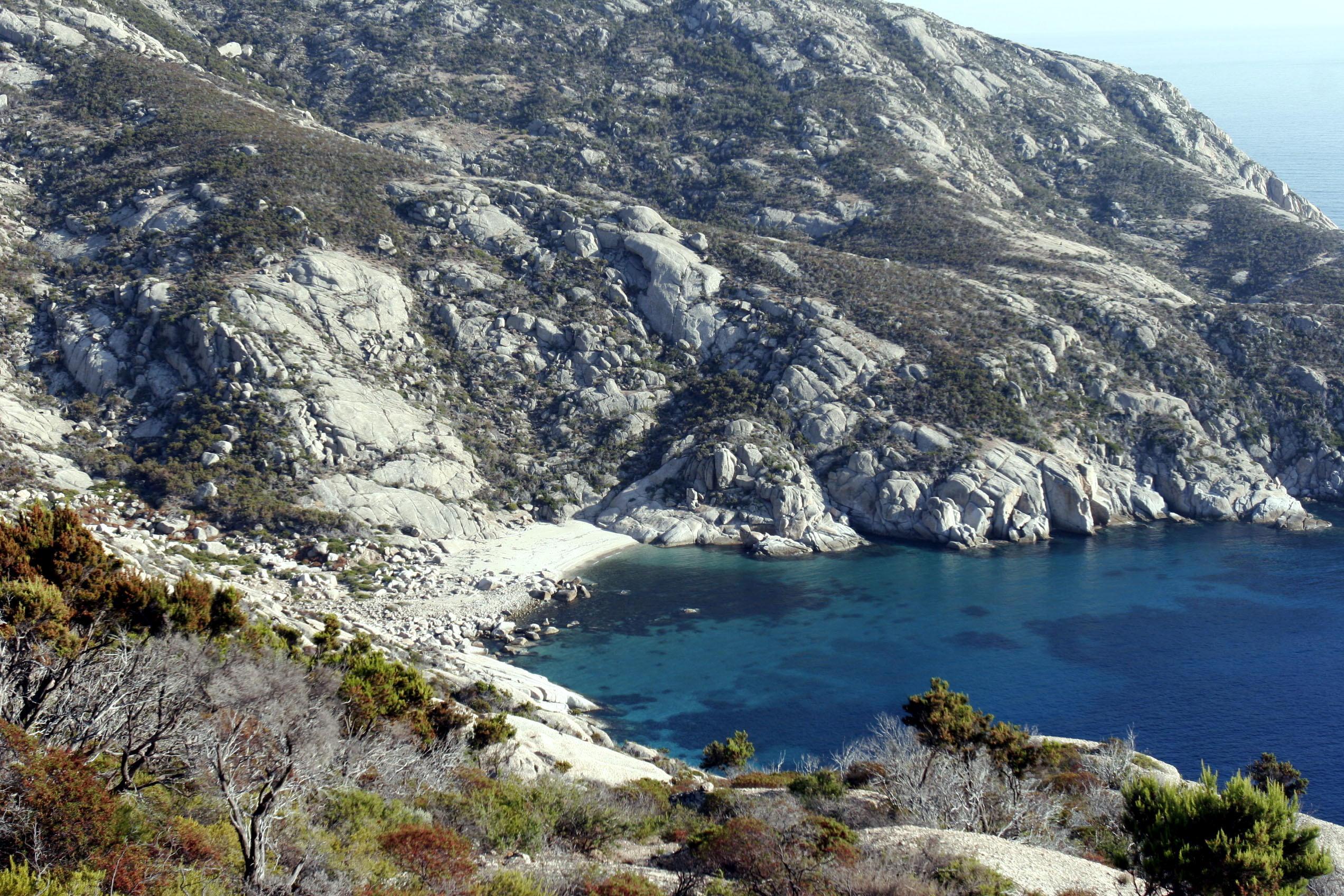 Una veduta dell'isola di Montecristo