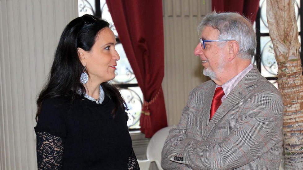 La consulente Arabella Ventura con l’amministratore unico delle Terme Carlo Brogioni (Foto Nucci)