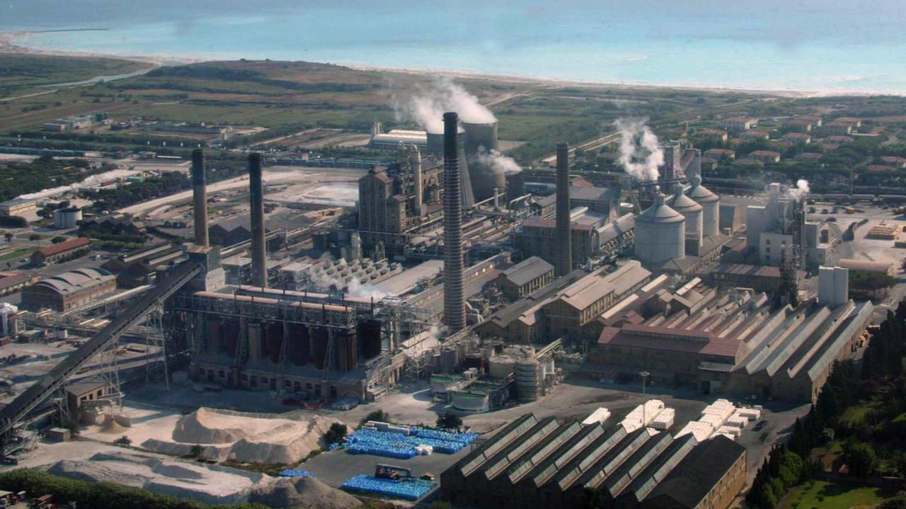 Una panoramica dello stabilimento Solvay