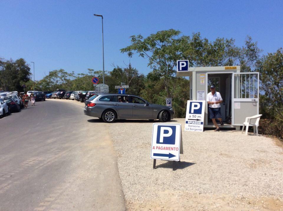 La nuova area di sosta al Sansone
