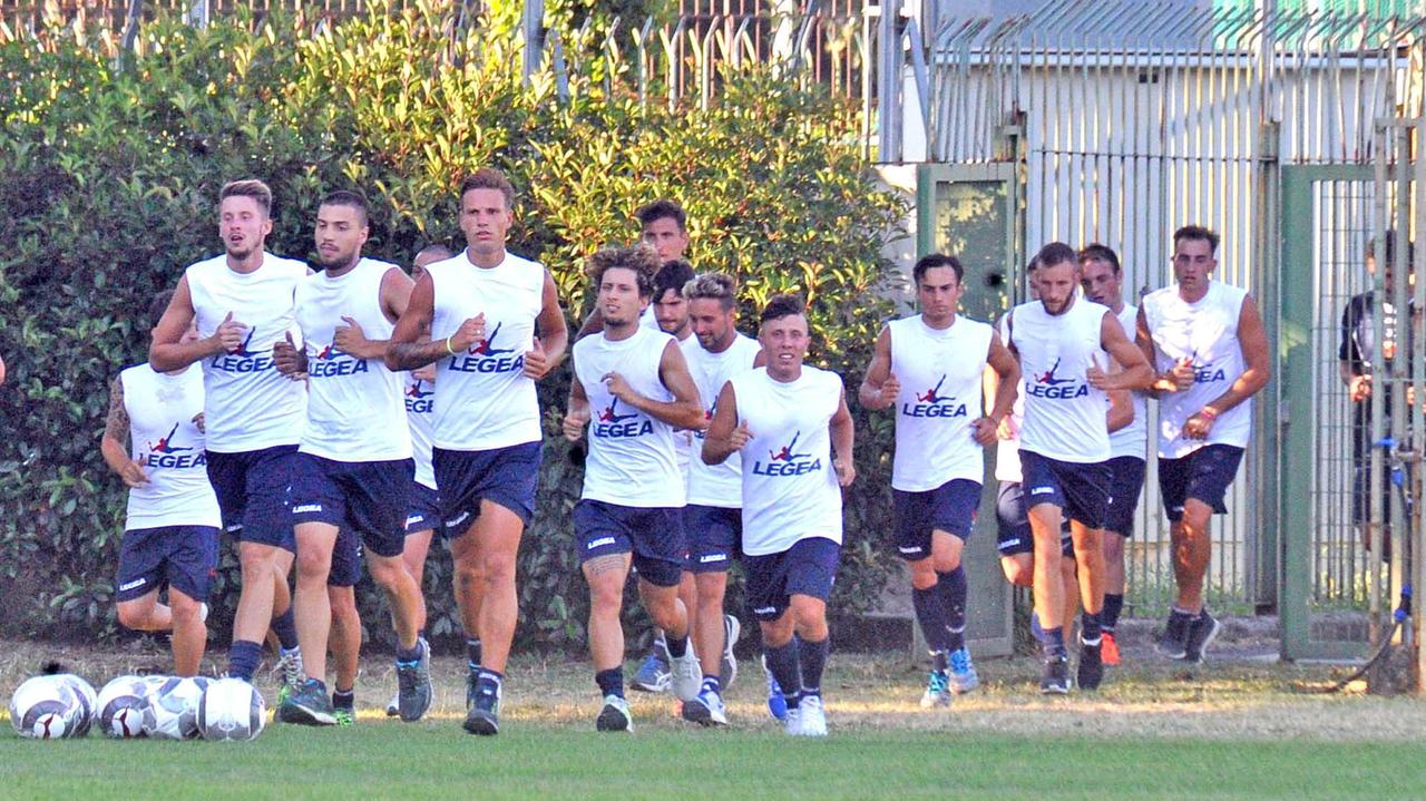 Un allenamento della Pistoiese (foto Gori)