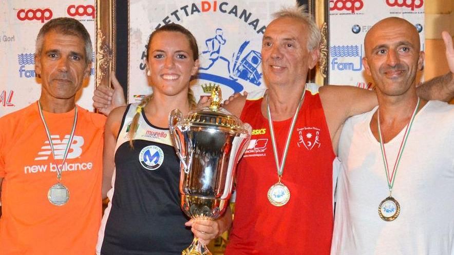 Una 18enne prima al traguardo della Staffetta