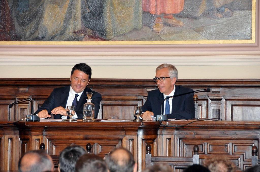 Matteo Renzi e Francesco Pigliaru