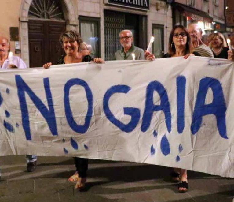 Il comitato anti Gaia “sfida” la società 
