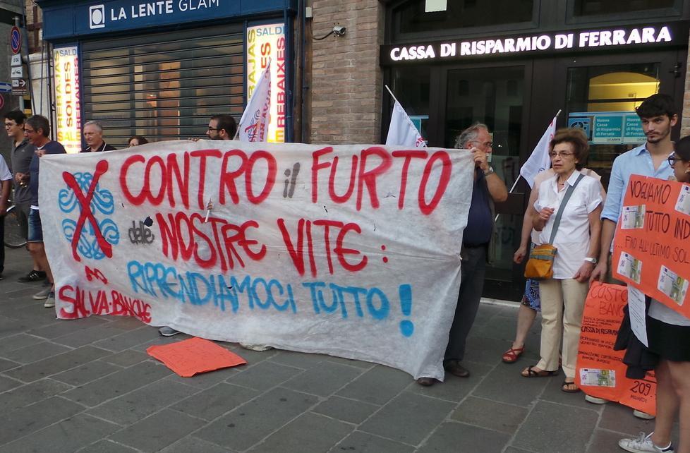 E in venti al presidio dei No Salvabanche