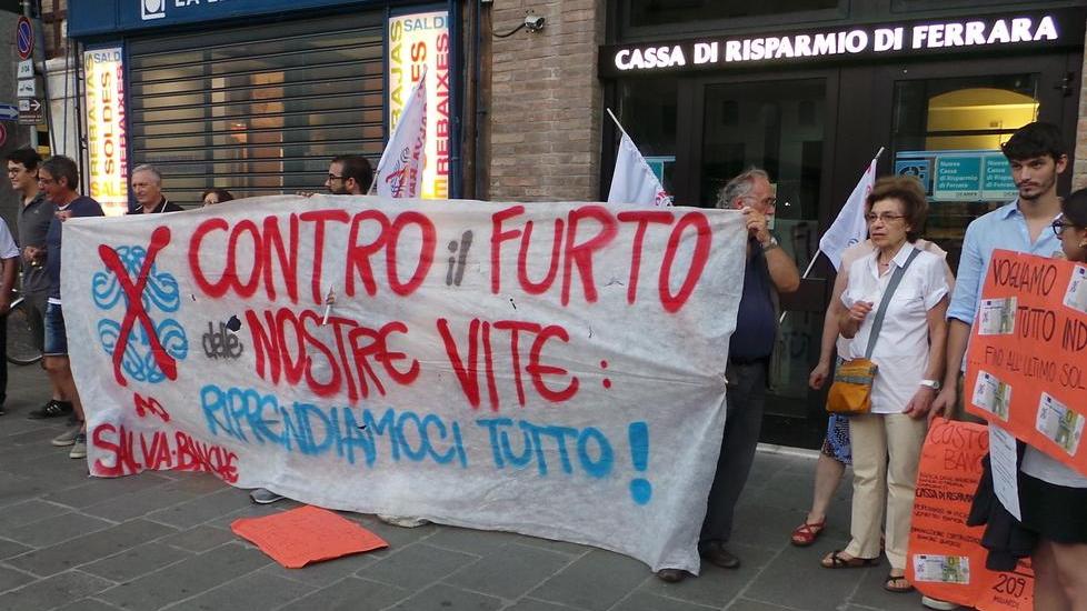 E in venti al presidio dei No Salvabanche