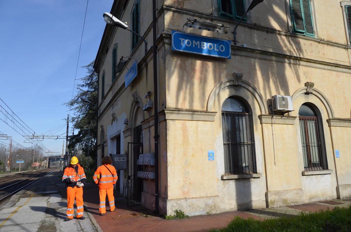 La stazione ferroviaria di Tombolo