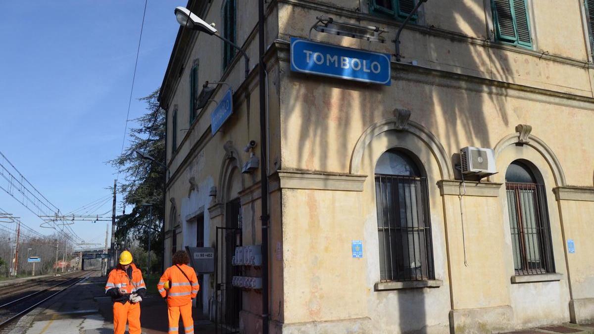 La stazione ferroviaria di Tombolo