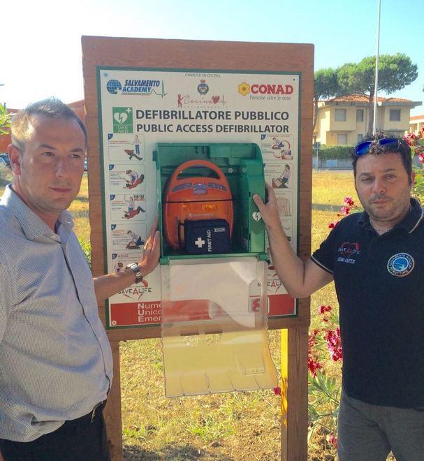 Tre defibrillatori entrano nella rete di “Cecina Cuore” 