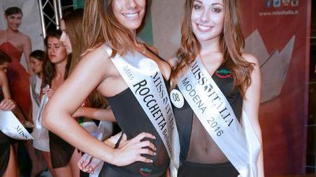 A destra Alessia Consolini "Miss Modena" , a sinistra Lidia Lekova, seconda classificata