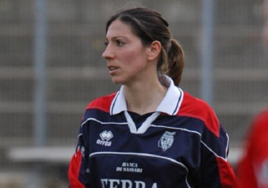 Gioia Masia con la maglia della Torres