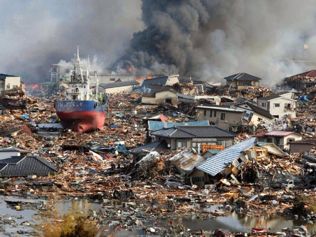 Un'immagine del day after di Fukushima
