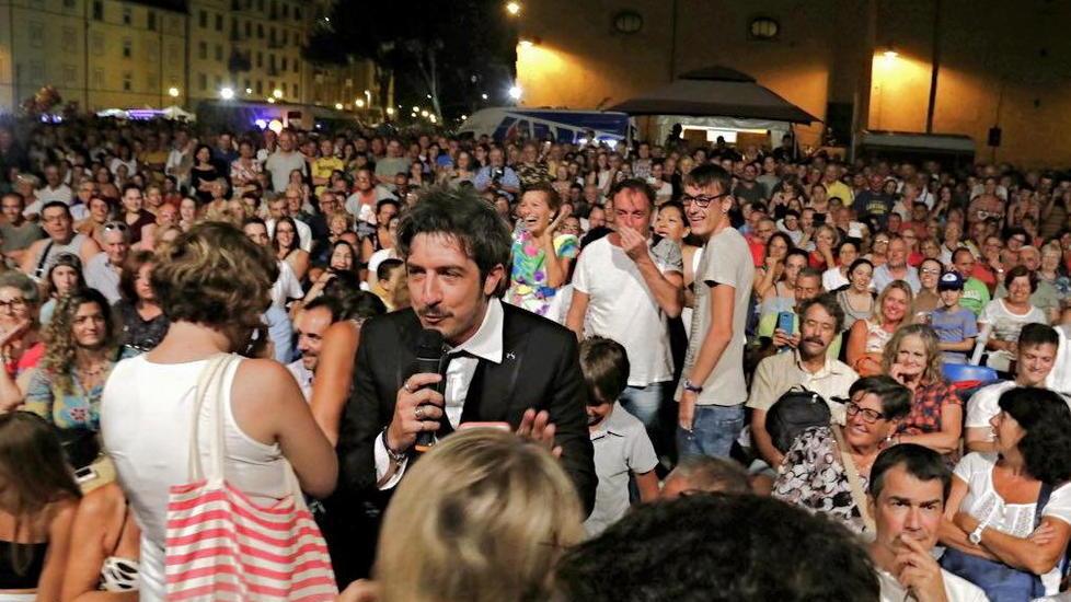 Paolo Ruffini durante il suo spettacolo a Effetto Venezia