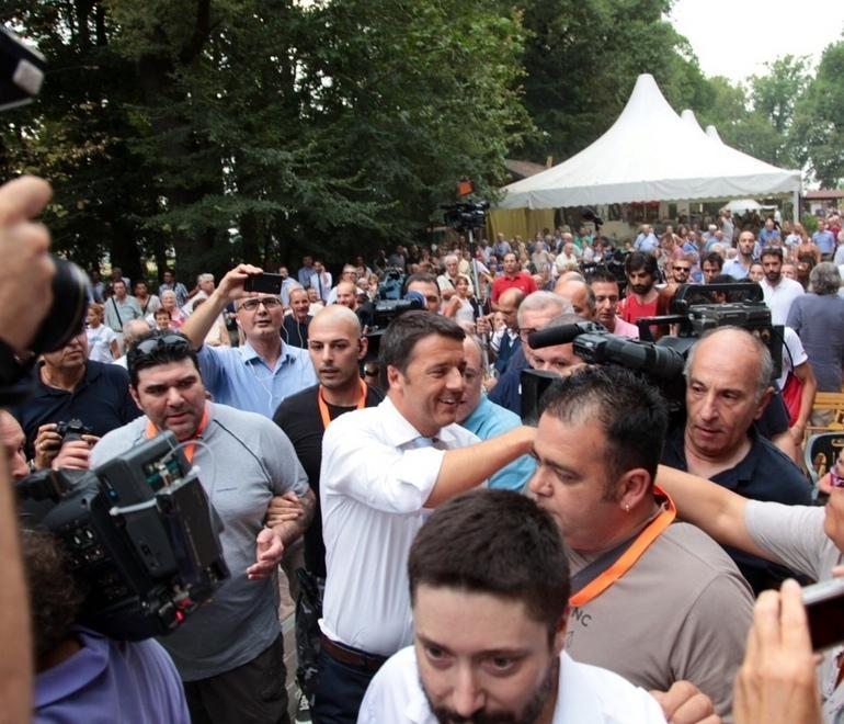 Matteo Renzi chiude la festa del Pd a Bosco Albergati di Castelfranco