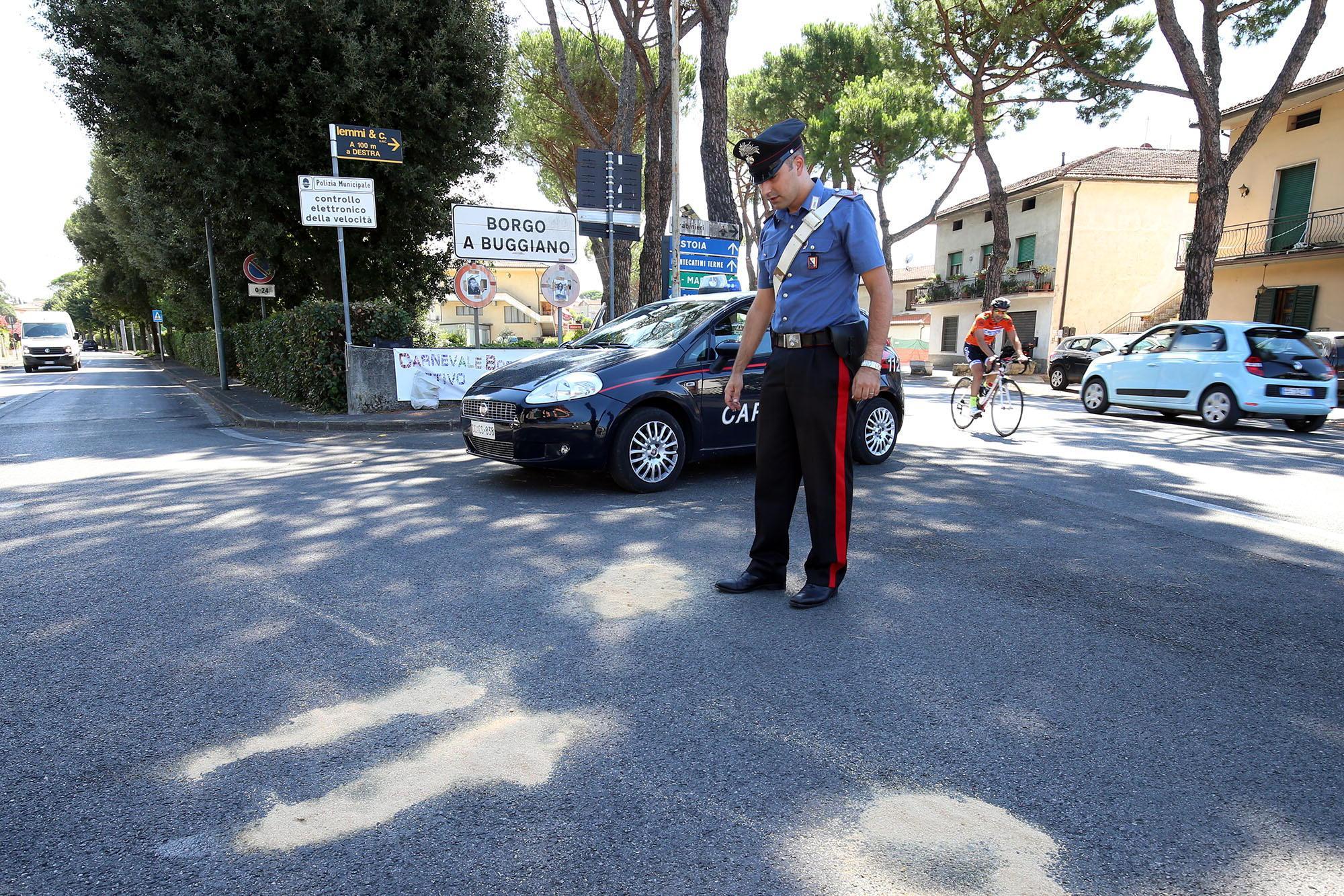 Il luogo dell'incidente (foto Nucci)