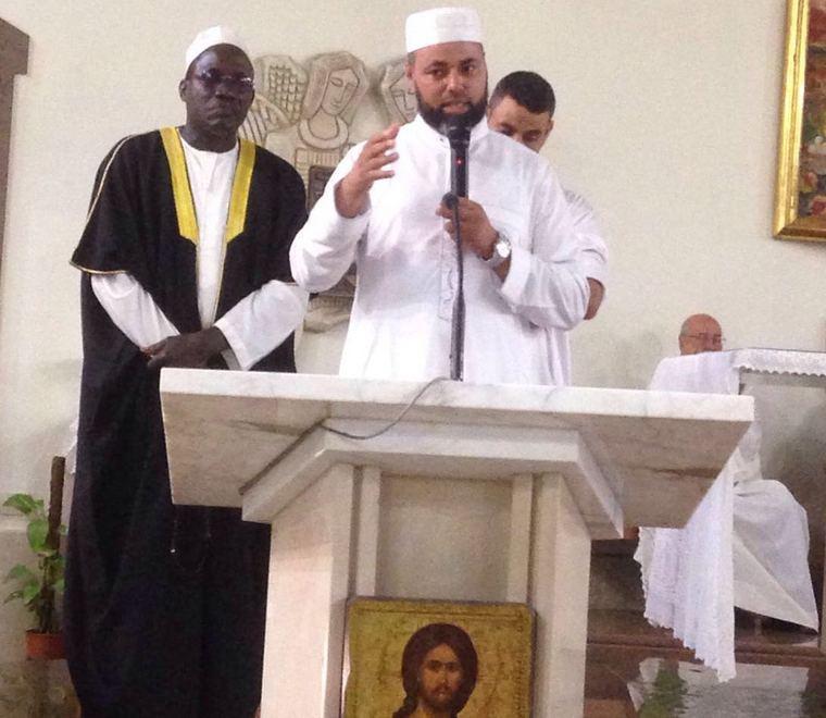 L'intervento dell'Imam di Olbia in chiesa