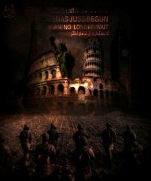 Colosseo, Torre e Statua della Libertà insieme nel fotomontaggio