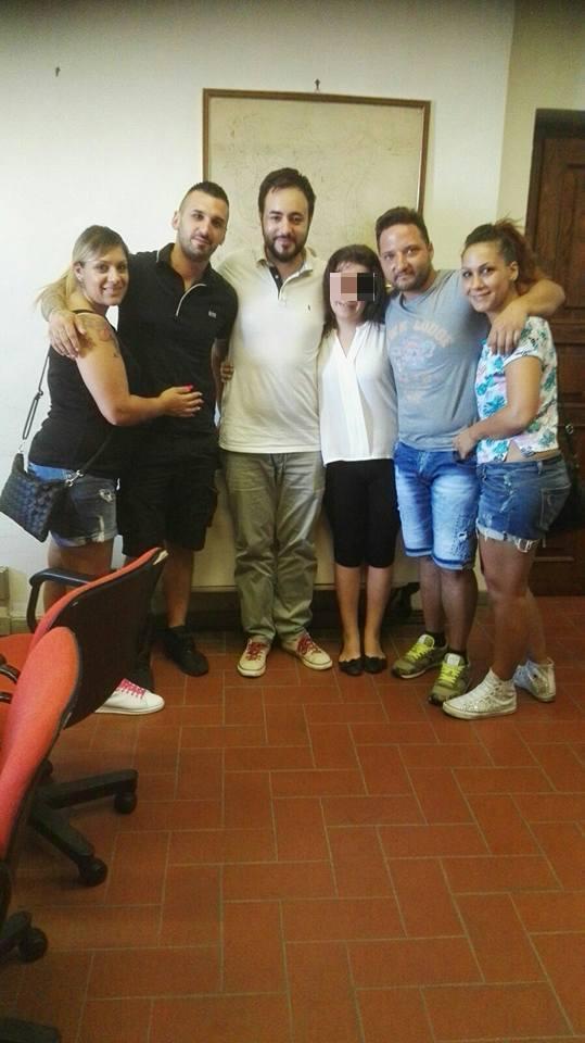 Luca Orbetti e Michele Orefice insieme al sindaco Edoardo Prestanti