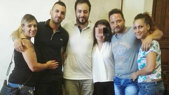 Luca Orbetti e Michele Orefice insieme al sindaco Edoardo Prestanti