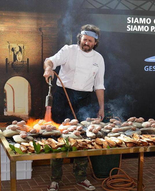 Cooking show di Tomei al camping Viareggio 