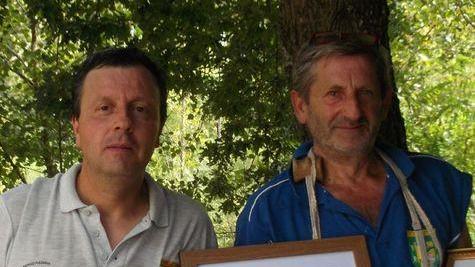 Lancio del ruzzolone Chesi-Polacci trionfano a Polinago