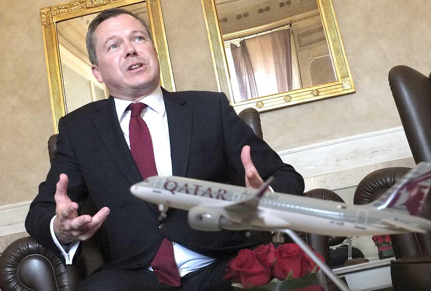 Jonathan Harding, vicepresidente per l’Europa di Qatar Airways