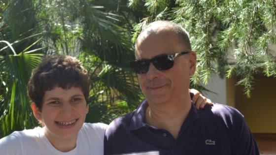 Evaristo Ricci insieme alla figlia Lorenza