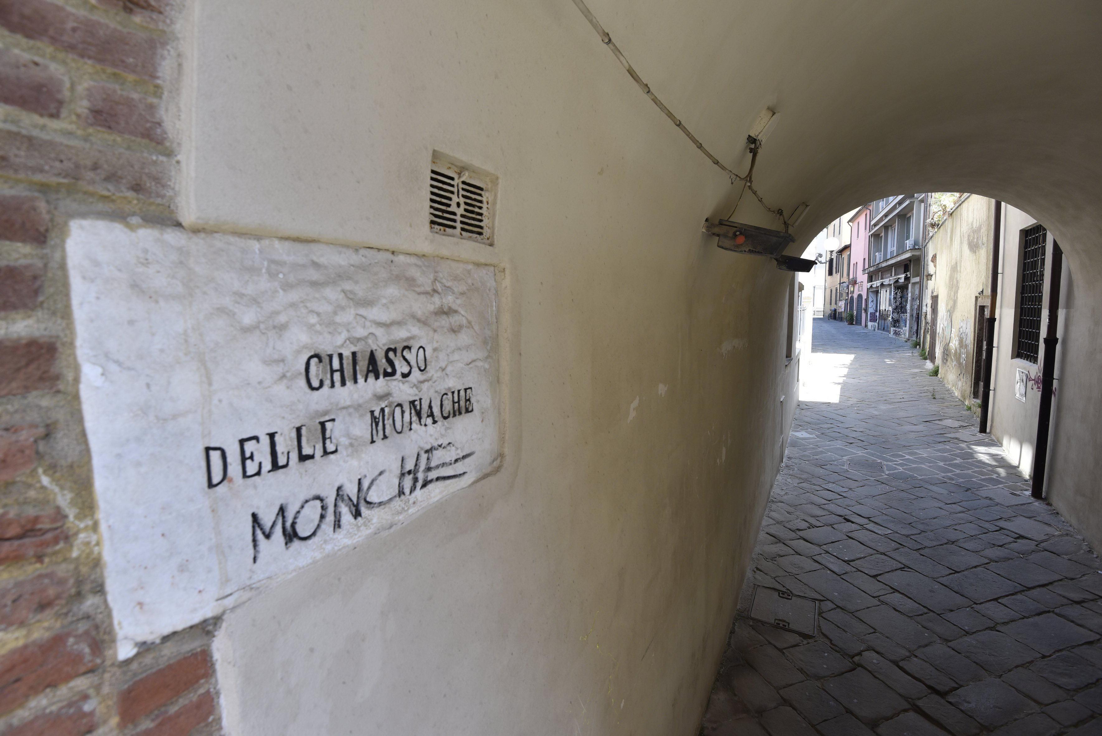 Il Chiasso delle Monache in centro storico a Grosseto (foto Agenzia Bf)
