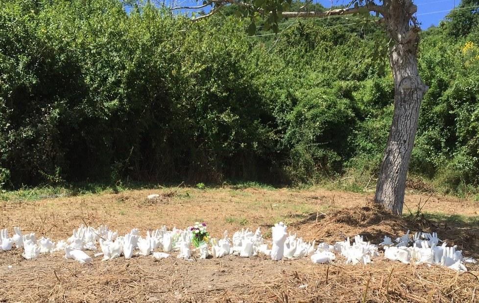 Duecento mani di gesso per dire no alla geotermia 