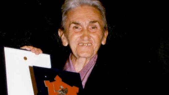 Laura Perna con il Grifone d'Oro