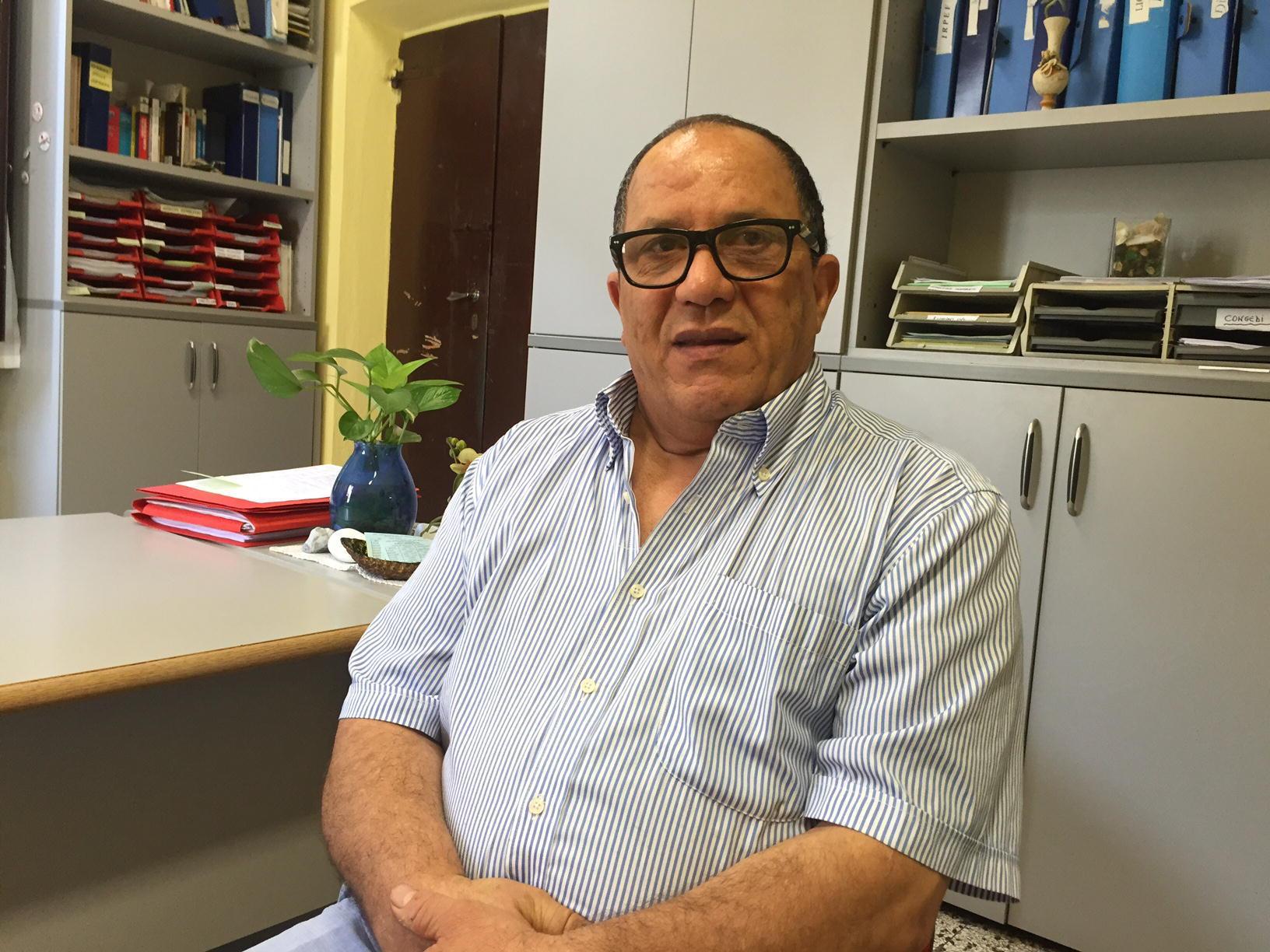Mouhib Eddine Lancen nella sede della Cgil 
