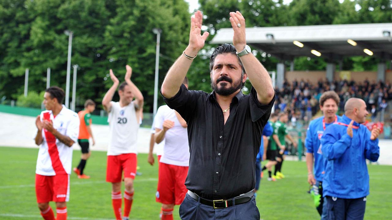L'allenatore nerazzurro Rino Gattuso (foto Sestini)