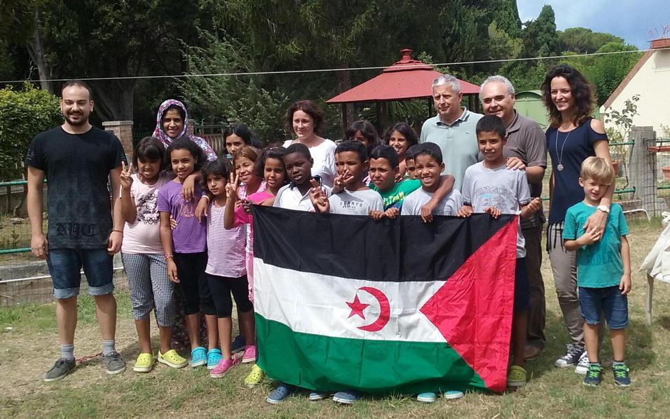 Comune e Solvay in visita ai piccoli ospiti saharawi