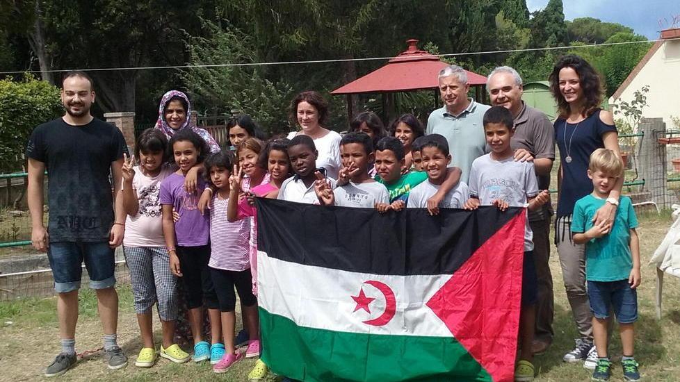 Comune e Solvay in visita ai piccoli ospiti saharawi
