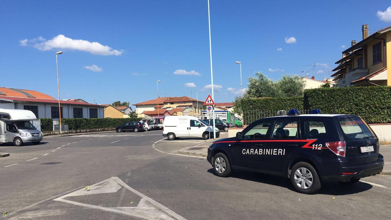 L'intervento dei carabinieri a Galciana