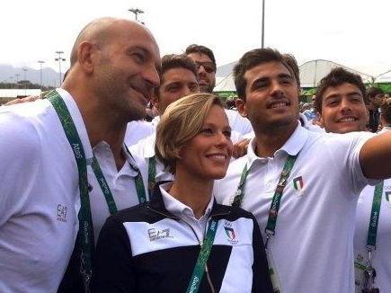 Un selfie di Tempesti con Pellegrini