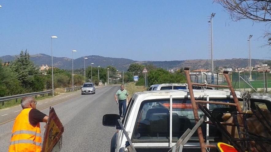 Strada chiusa per il collaudo del ponte