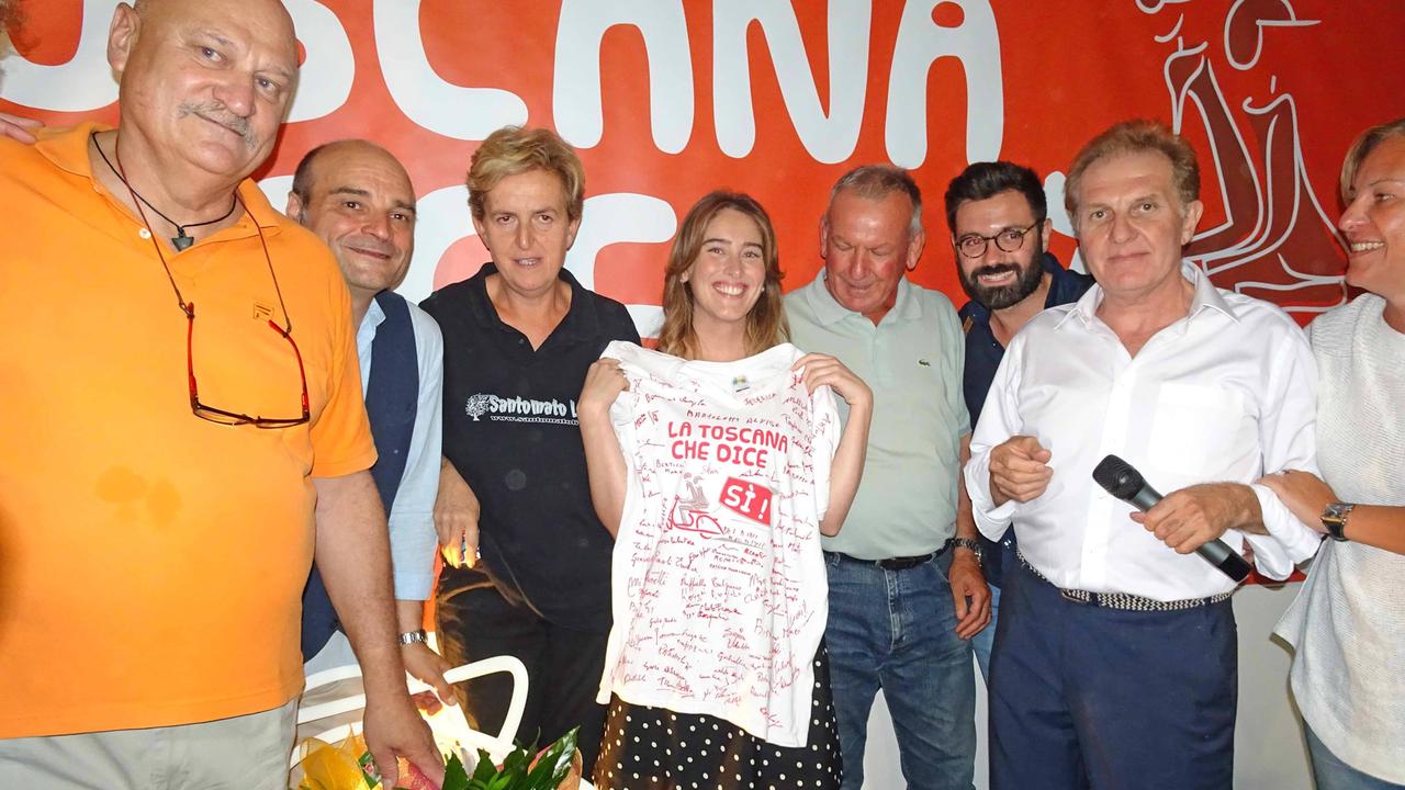 Il ministro Boschi a Santomato (foto Gori)