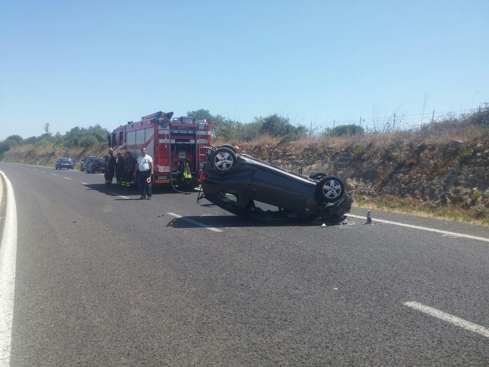 La Toyota Aygo coinvolta nell'incidente