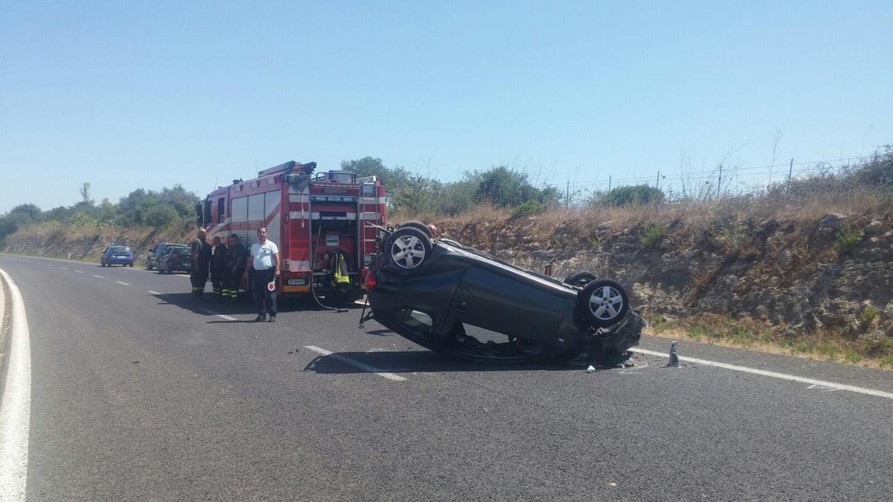 La Toyota Aygo coinvolta nell'incidente