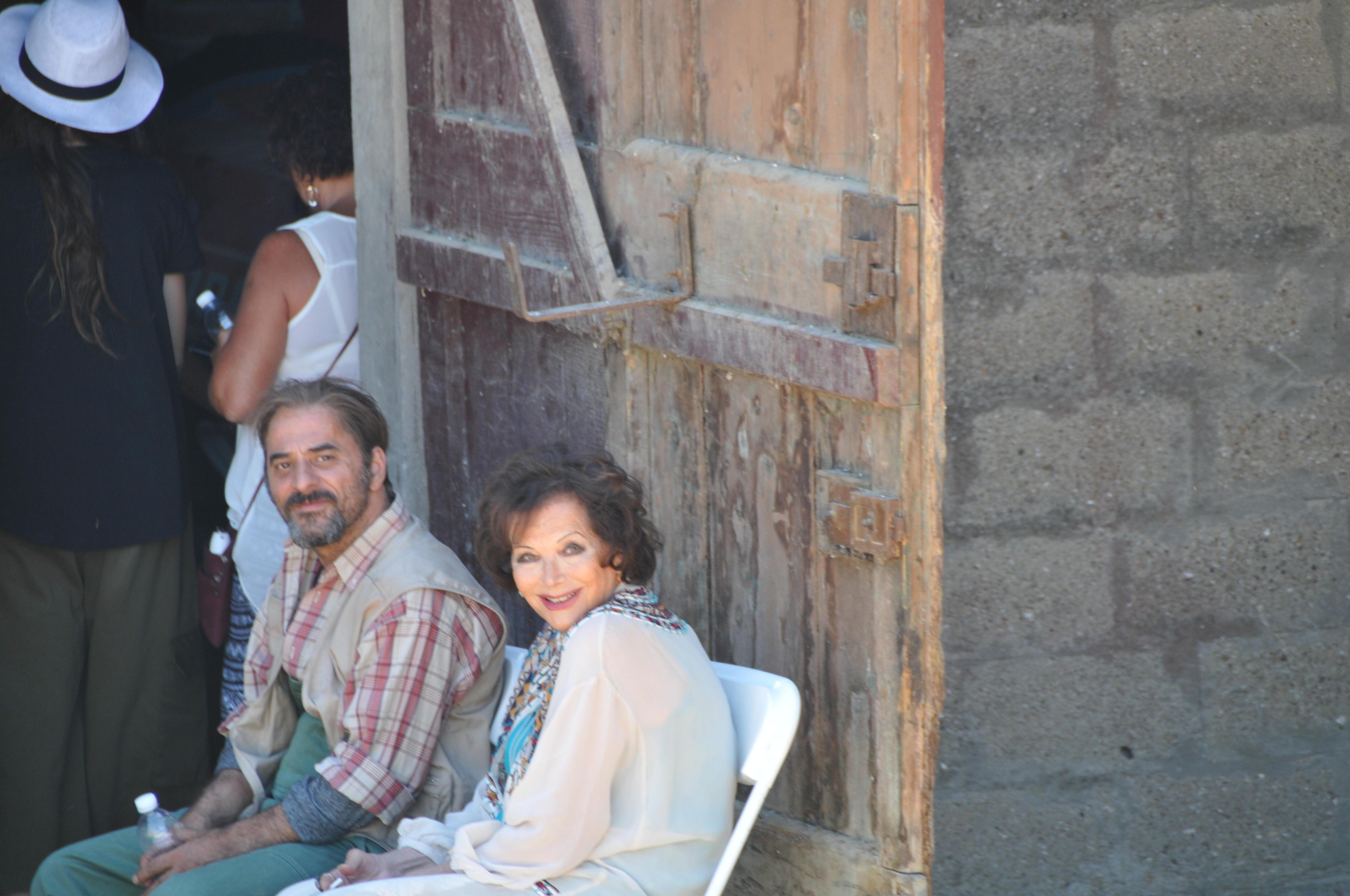 Claudia Cardinale sul set fucecchiese