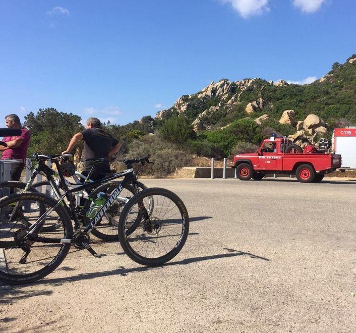 Infortunio per un ciclista durante un’escursione 